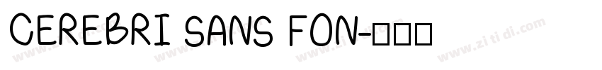 CEREBRI SANS FON字体转换